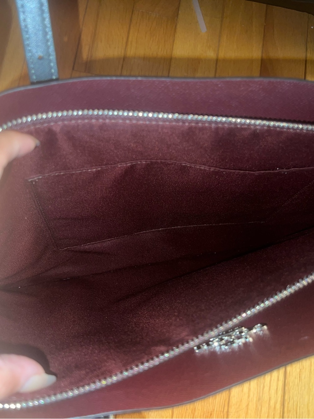 Coach Black Tote with White Bow Print - Picture 4 of 6